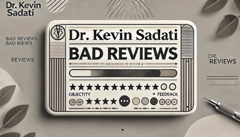 dr kevin sadati bad reviews